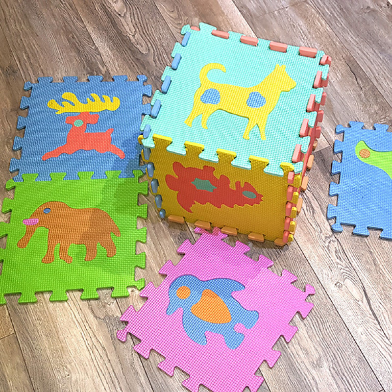 Dečije podne slagalice za igru - Životinjsko carstvo - 10 komada 30x30 cm