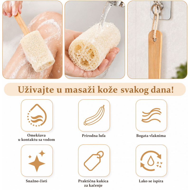 Prirodna lufa četka - Prirodan piling bez hemije – koža kao posle spa tretmana