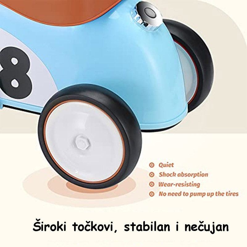 Blue Old Timer – Dečija Old Timer guralica sa pregradom za igračke