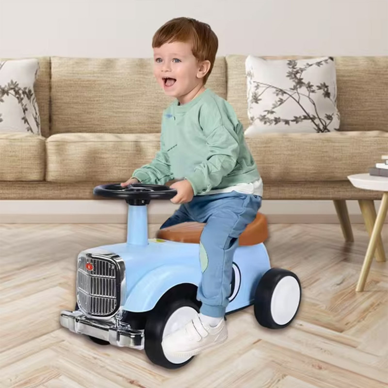 Blue Old Timer – Dečija Old Timer guralica sa pregradom za igračke