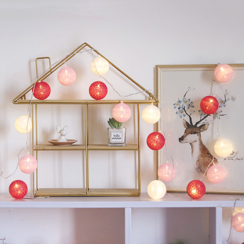Pink Fairy lights – Svetleće roze i bele kugle za čaroban ambijent