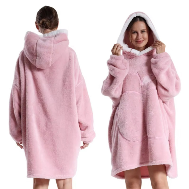Hoodie Blanket - Toplo ćebe sa rukavima i kapuljačom