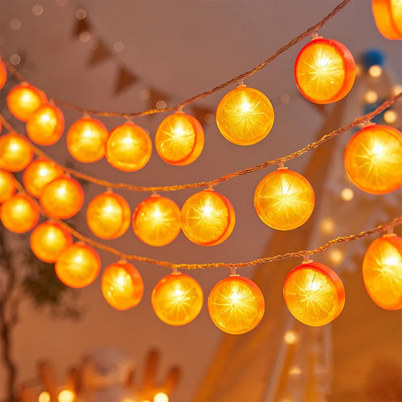 Summer LED Orange - Citrusne lampice u obliku pomorandže