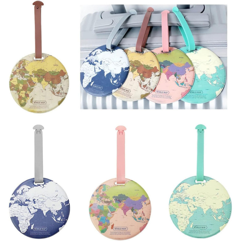 World luggage tag - Etiketa za prtljag globus dezena