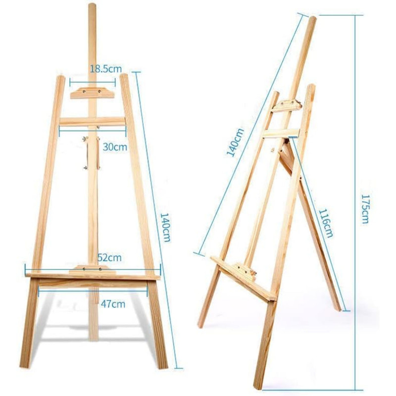 Podesivi štafelaj - drveni slikarski stalak 