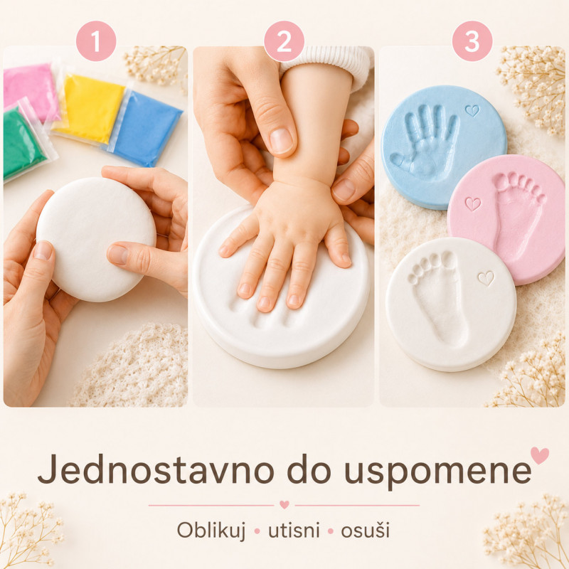 Penasta masa za otisak bebe – Baby Print uspomena