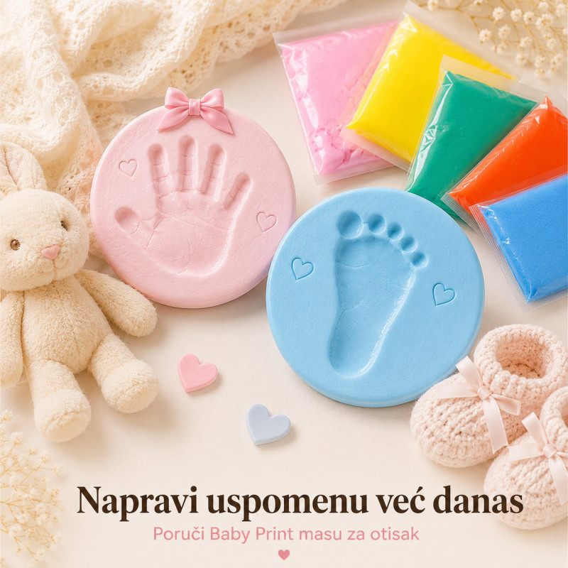 Penasta masa za otisak bebe – Baby Print uspomena