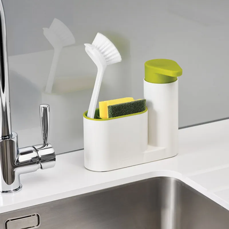 Sink Organizer 3u1 - Dispenzer za tečni sapun sa pregradama za uredan prostor