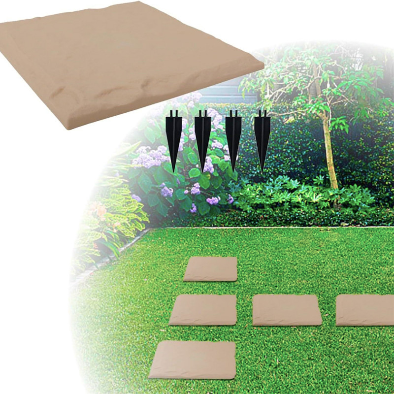 Ubodna PVC ploča za dvorište 40x40 cm - za stazu u imitaciji kamena