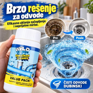Wild Tornado – Brzo Rešenje za Začepljene Odvode  110g