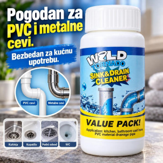 Wild Tornado – Brzo Rešenje za Začepljene Odvode  110g