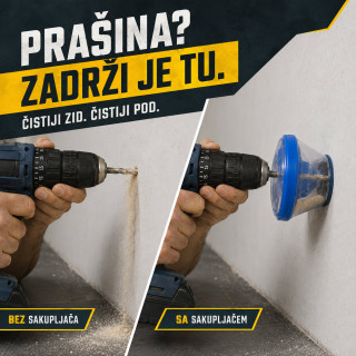 Sakupljač prašine za bušilicu – za čistije bušenje zidova