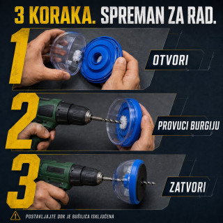 Sakupljač prašine za bušilicu – za čistije bušenje zidova