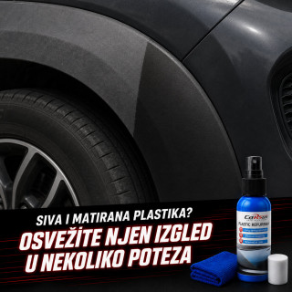 Sprej za obnovu i sjaj plastičnih delova automobila sa mikrofiber krpom – 100 ml