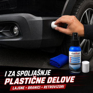 Sprej za obnovu i sjaj plastičnih delova automobila sa mikrofiber krpom – 100 ml