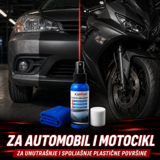 Sprej za obnovu i sjaj plastičnih delova automobila sa mikrofiber krpom – 100 ml