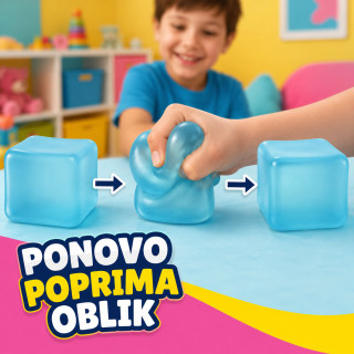 Cube Squeeze Ball – Mekana gel kocka za stiskanje za decu i odrasle