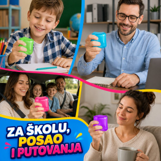 Cube Squeeze Ball – Mekana gel kocka za stiskanje za decu i odrasle