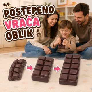 Chocolate Bar Squishy – velika mekana čokolada za stiskanje