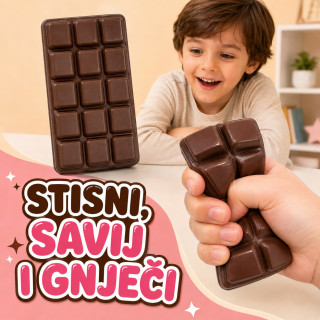 Chocolate Bar Squishy – velika mekana čokolada za stiskanje
