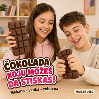 Chocolate Bar Squishy – velika mekana čokolada za stiskanje