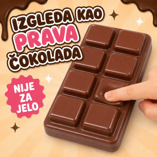 Chocolate Bar Squishy – velika mekana čokolada za stiskanje