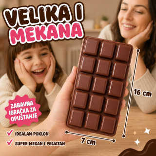 Chocolate Bar Squishy – velika mekana čokolada za stiskanje