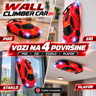 Wall Climber Car – Auto na daljinski koji ide po zidovima, plafonu i podu