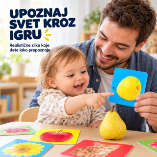 Baby Cards Level 1 – realistične kartice za prepoznavanje predmeta (3–24 meseca)