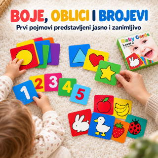 Baby Cards Level 2 – edukativne kartice sa prvim pojmovima (3–24 meseca)