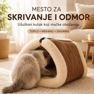 Kitty Shack 2u1 – mekana kućica i krevet za mačke