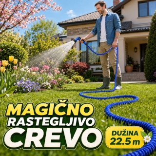 Magično rastegljivo crevo za vodu sa prskalicom 22.5m