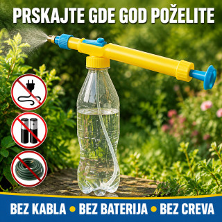 Ručna prskalica za plastične flaše – podesiva maglica i mlaz