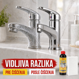Gel za uklanjanje kamenca i tragova vode sa slavina i inox površina – 150 ml
