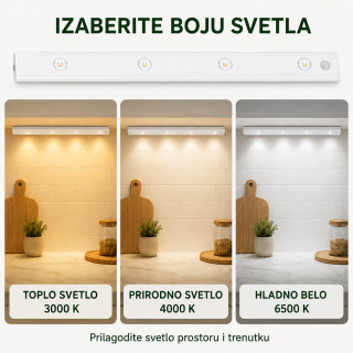 Magnetna LED lampa sa senzorom pokreta 60 cm sa USB kablom