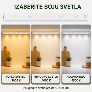 Magnetna LED lampa sa senzorom pokreta 80 cm sa USB kablom