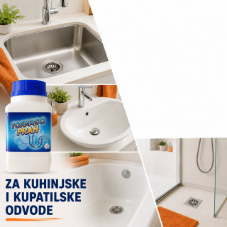 Tornado prah za otčepljenje i čišćenje odvoda – 260 g