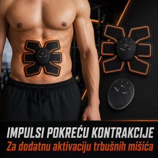 EMS stimulator trbušnih mišića sa podesivim intenzitetom