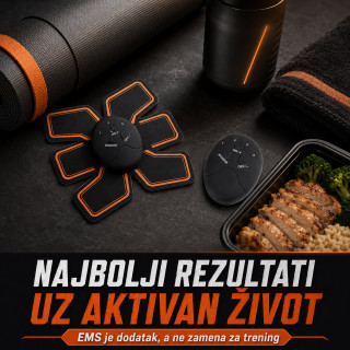 EMS stimulator trbušnih mišića sa podesivim intenzitetom