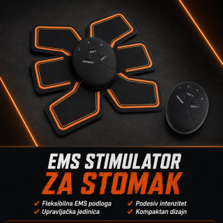 EMS stimulator trbušnih mišića sa podesivim intenzitetom
