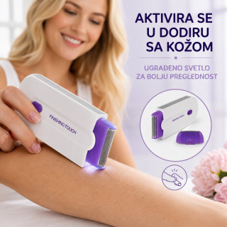 Električni odstranjivač dlačica za uklanjanje dlačica sa lica i tela