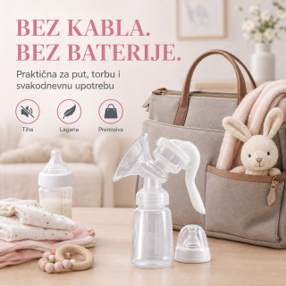 Prenosiva ručna pumpica za izmlazanje mleka – bez struje