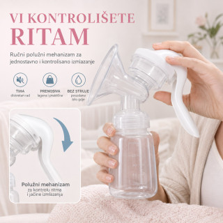 Prenosiva ručna pumpica za izmlazanje mleka – bez struje