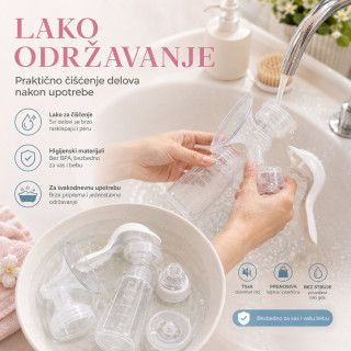 Prenosiva ručna pumpica za izmlazanje mleka – bez struje