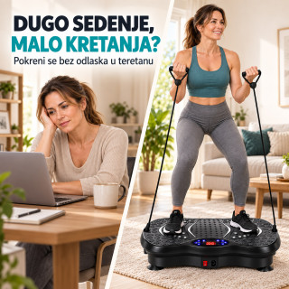VibroFit Pro platforma – Vibraciona ploča za vežbanje i masažu