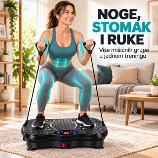 VibroFit Pro platforma – Vibraciona ploča za vežbanje i masažu