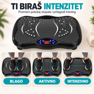 VibroFit Pro platforma – Vibraciona ploča za vežbanje i masažu