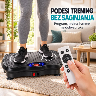 VibroFit Pro platforma – Vibraciona ploča za vežbanje i masažu