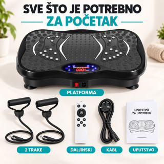 VibroFit Pro platforma – Vibraciona ploča za vežbanje i masažu