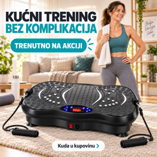 VibroFit Pro platforma – Vibraciona ploča za vežbanje i masažu